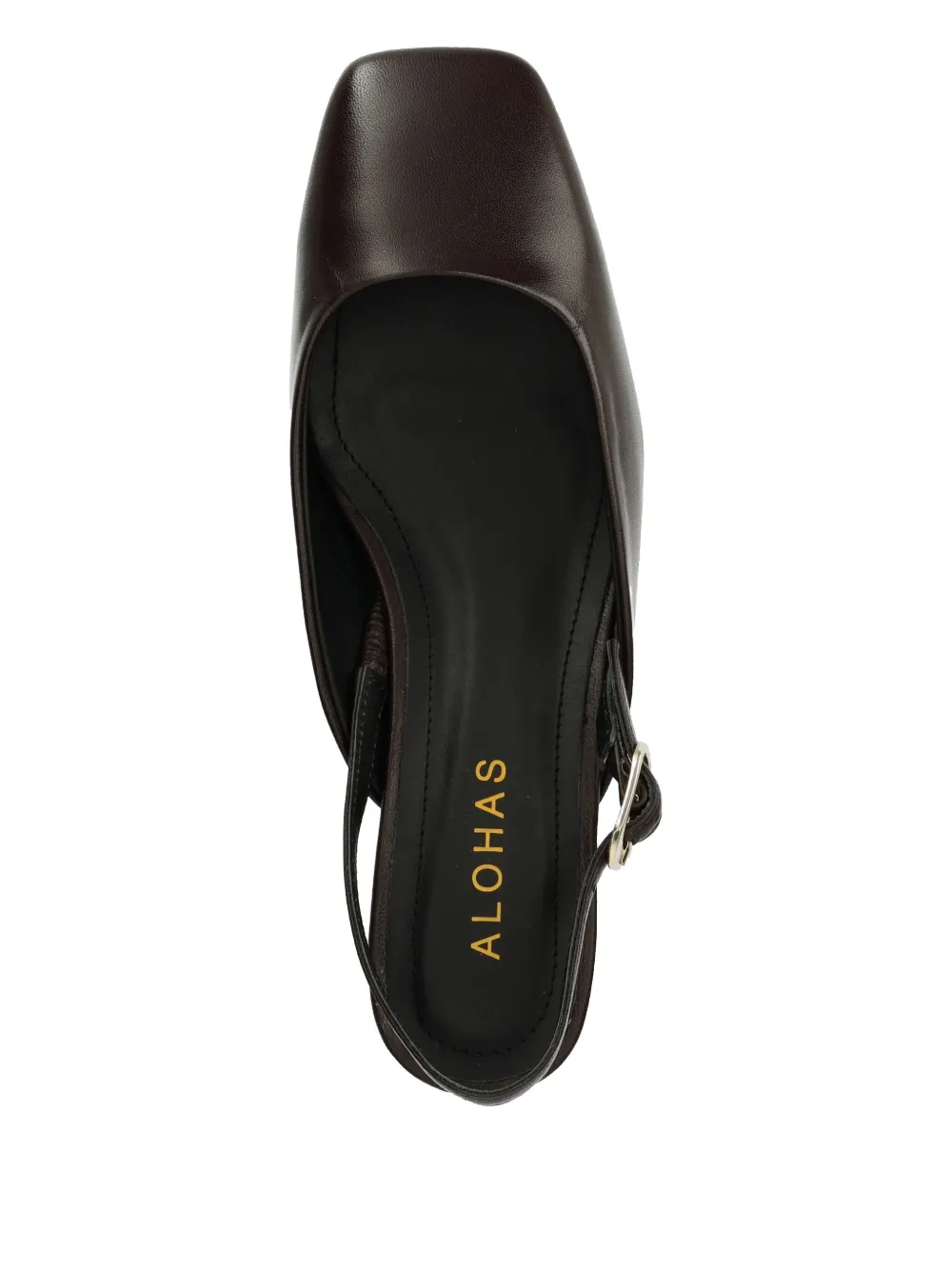 ALOHAS 50mm slingback pumps Brown