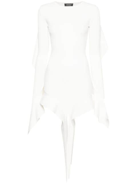 Mugler draped-detail dress