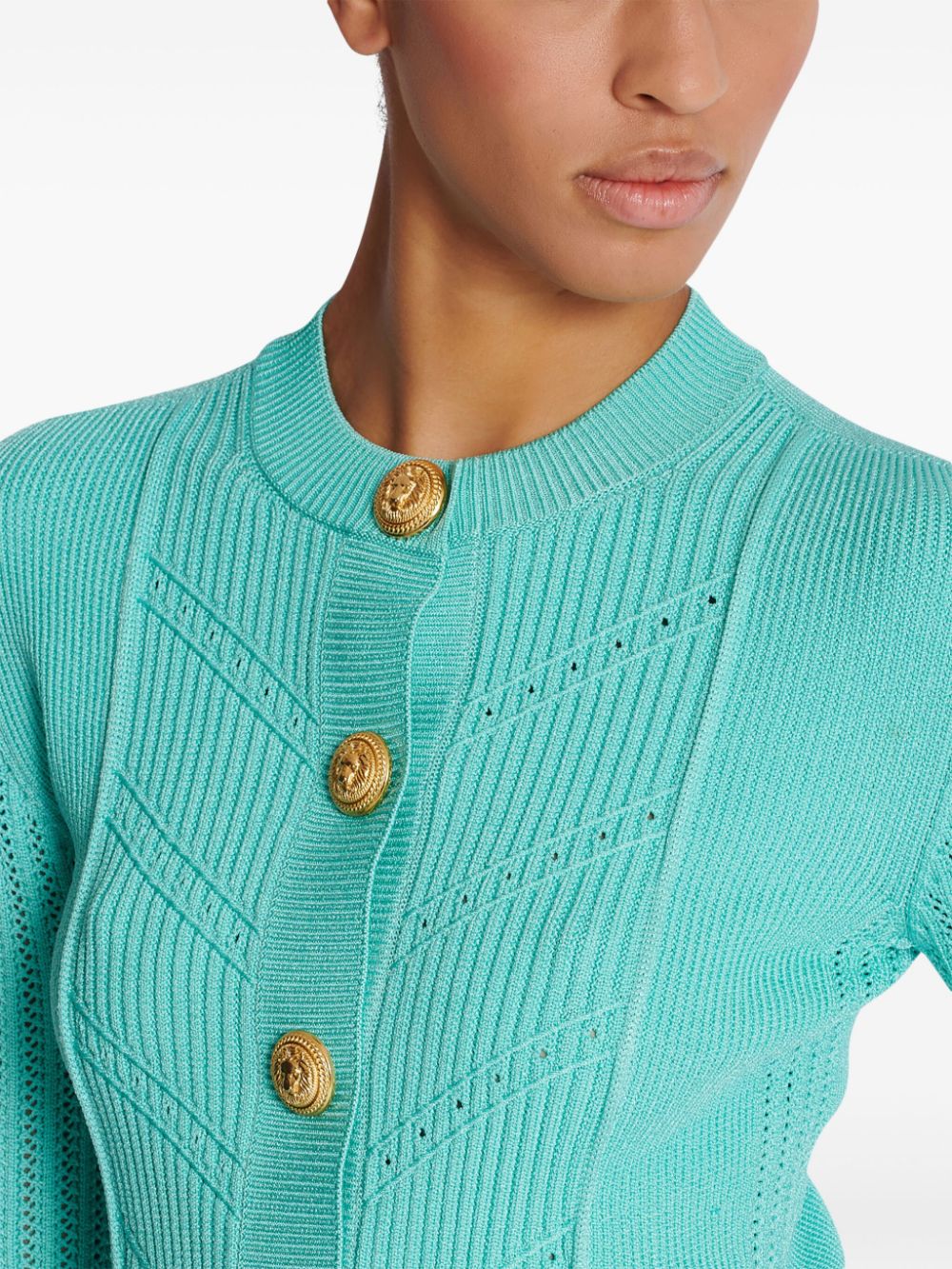 Affordable Balmain embossed-buttons cardigan Women