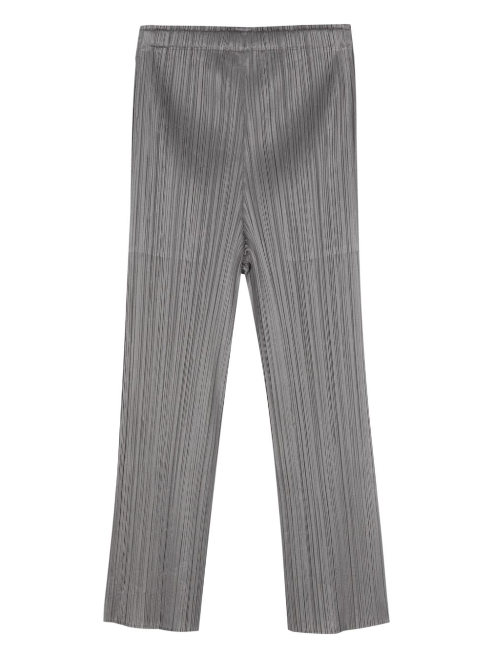 Pleats Please Issey Miyake plissé-effect cropped trousers - Grijs