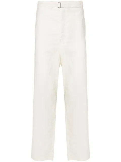 LEMAIRE pantalones tapered con cinturón