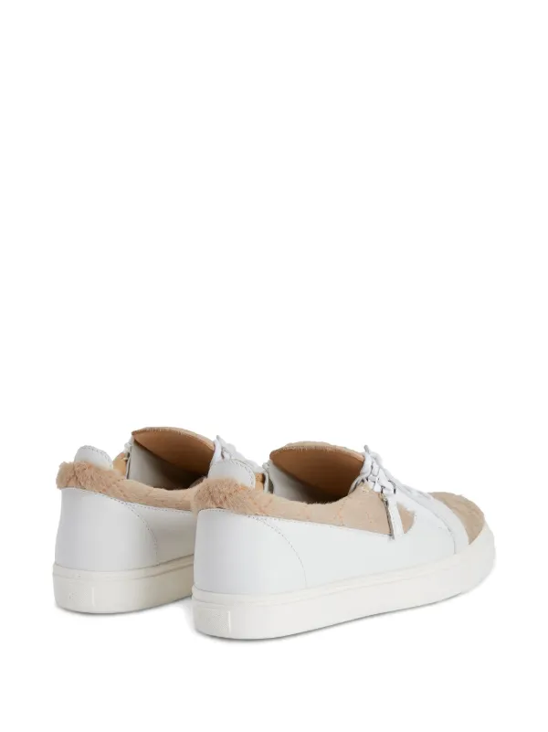 Giuseppe Zanotti Frankie double-zip low-top Sneakers | White  display picture 1