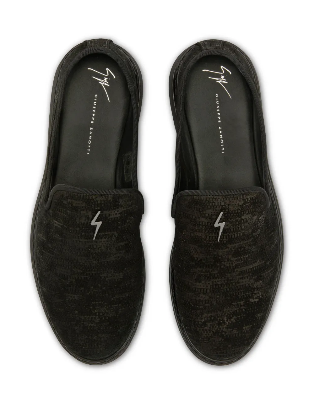 Giuseppe Zanotti G-flash Loafers In Black