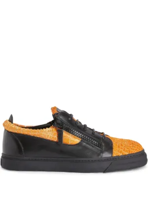 Giuseppe Zanotti Leather Sneakers | Black | FARFETCH ZA