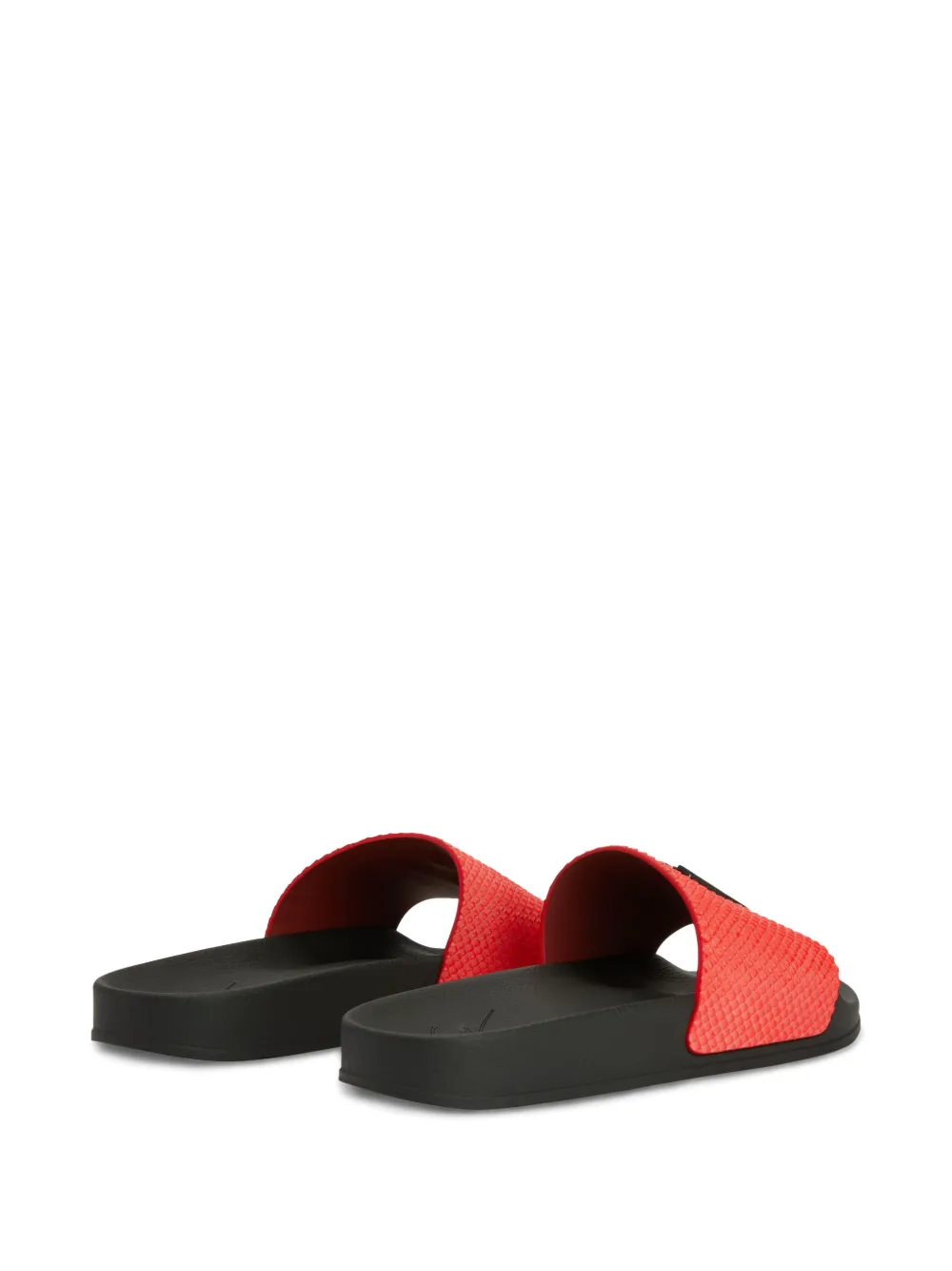 Giuseppe Zanotti Slippers met logo Rood
