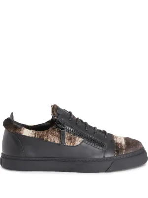 Giuseppe Zanotti Frankie check-pattern double-zip low-top Sneakers