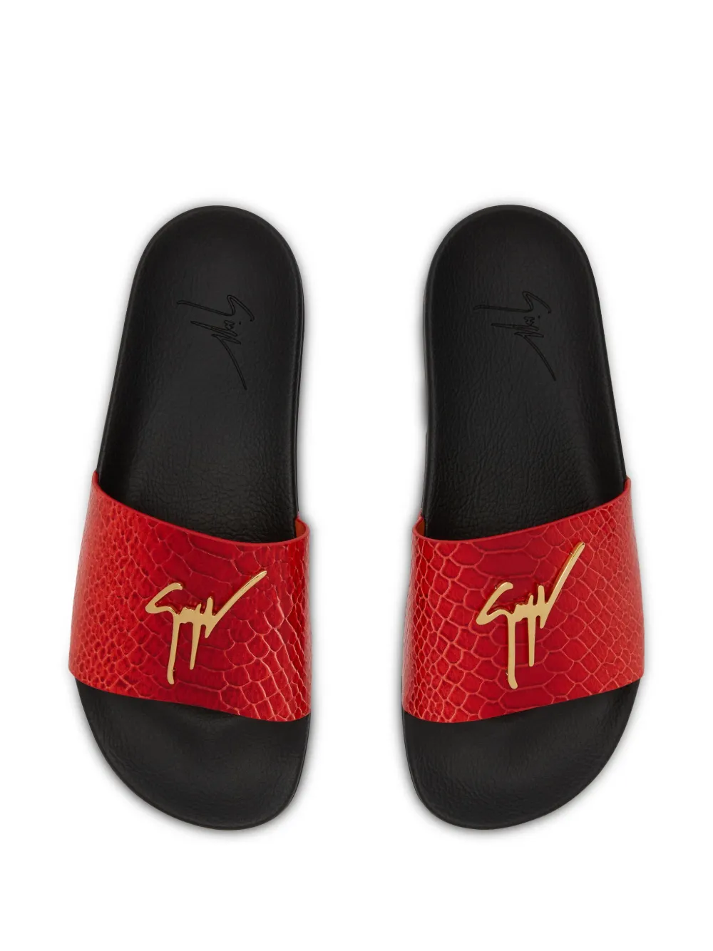 Giuseppe Zanotti Brett slides Red