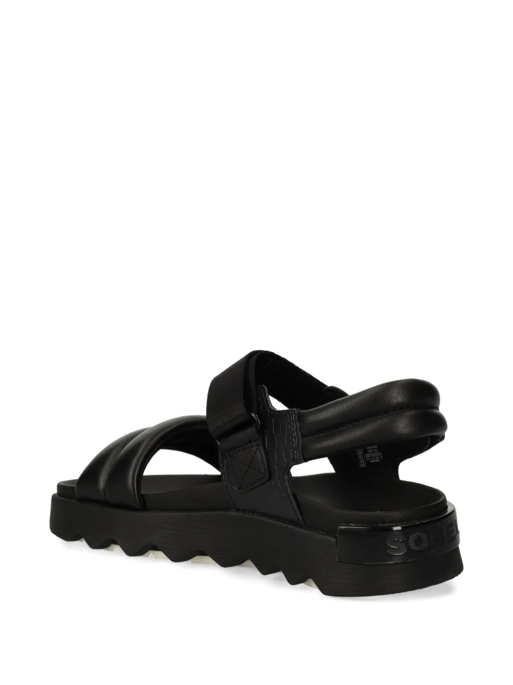 Sorel Padded Strap Sandals In Black