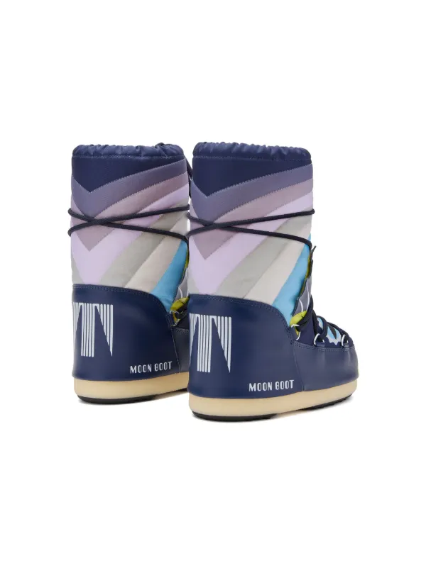 Moon Boot Kids Icon Dragon Snow Boots | Blue | FARFETCH