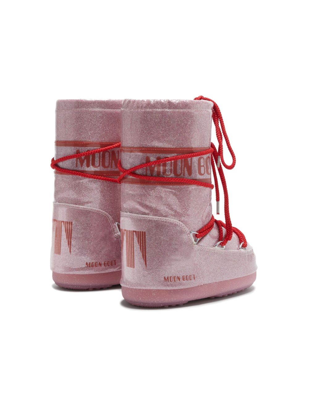 Moon Boot Kids Icon snowboots met glitter Roze