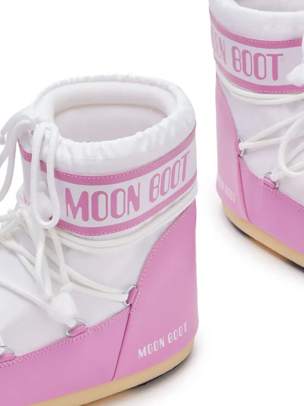 Moon Boot® icon Nylon Low Boots Pink size EU 42/44 Revolve