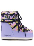 Moon Boot Icon geometric-pattern print boots - Purple