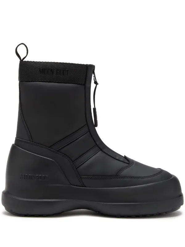 Moon Boot Luna logo-print Boots | Black | FARFETCH Moon Boot Luna logo-print Boots | Black | FARFETCH