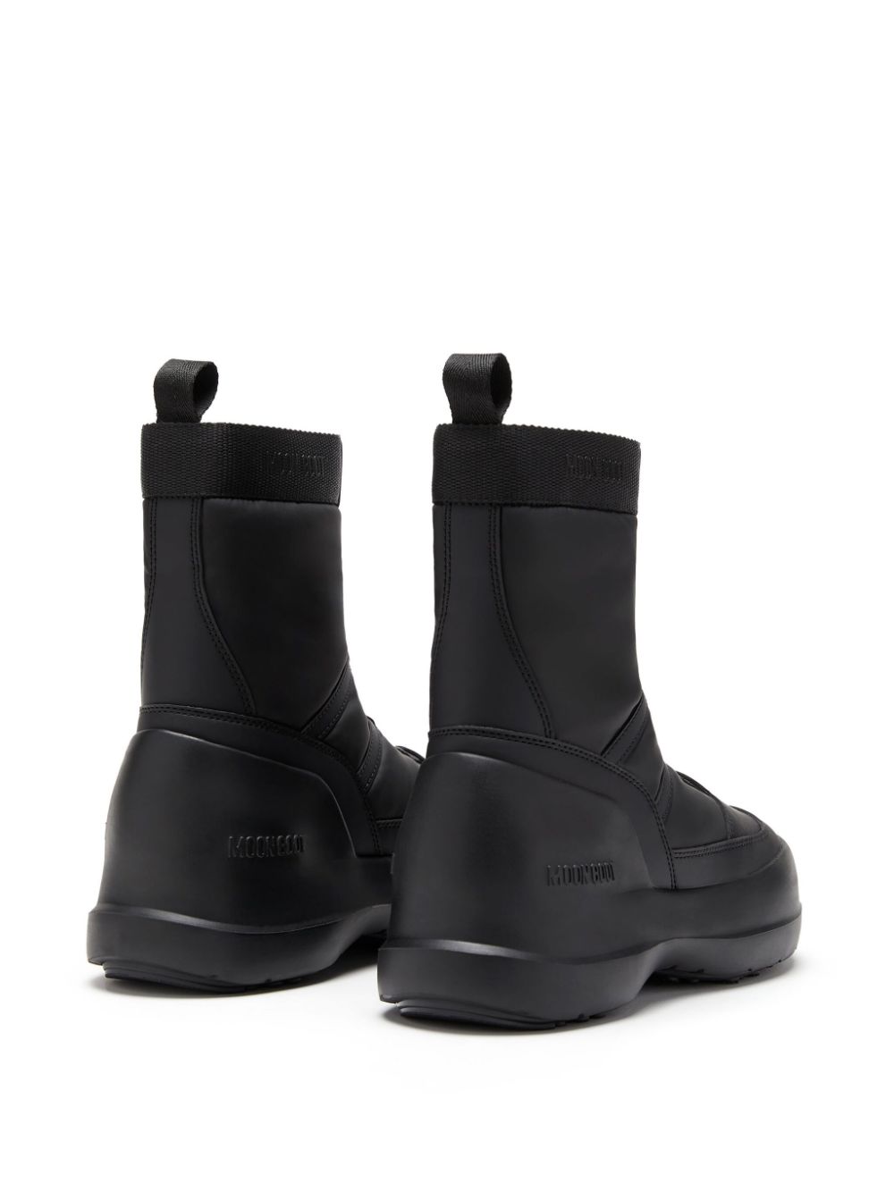 Moon Boot Luna logo-print boots Black