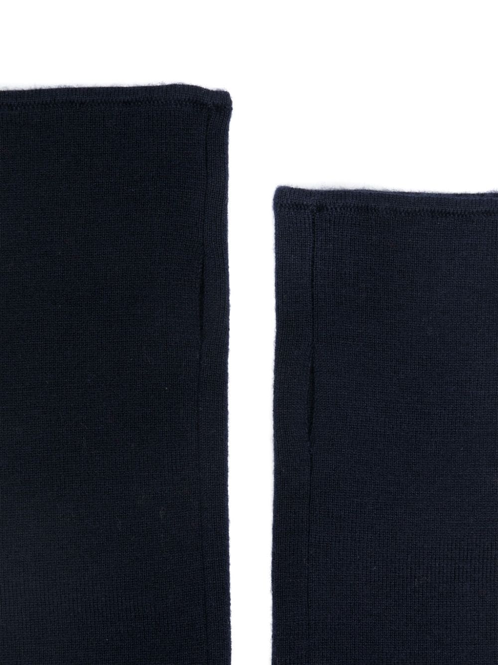 Shop P.a.r.o.s.h Fingerless Gloves In Blue