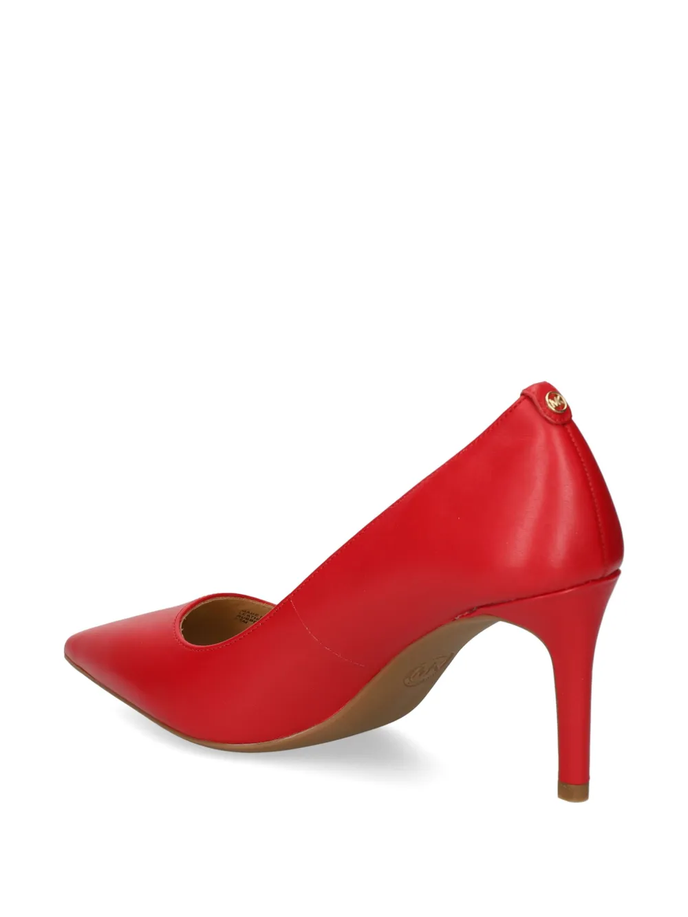 Shop Michael Michael Kors Alina Flex 75mm Leather Pumps In Red