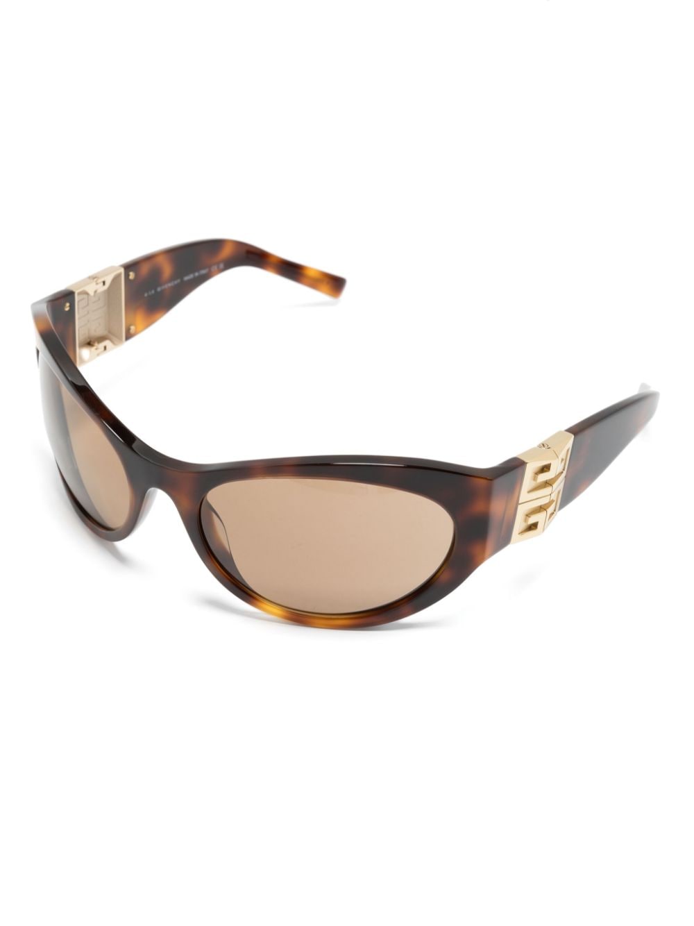 Givenchy Eyewear 4G-motif oversize-frame sunglasses - Bruin