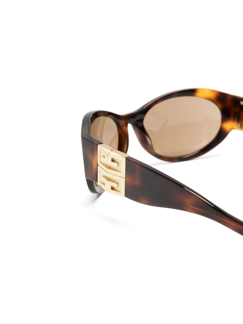 Givenchy Eyewear Zonnebril met oversized montuur Bruin