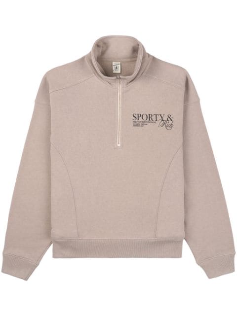 Sporty & Rich SR Initiative cotton sweatshirt