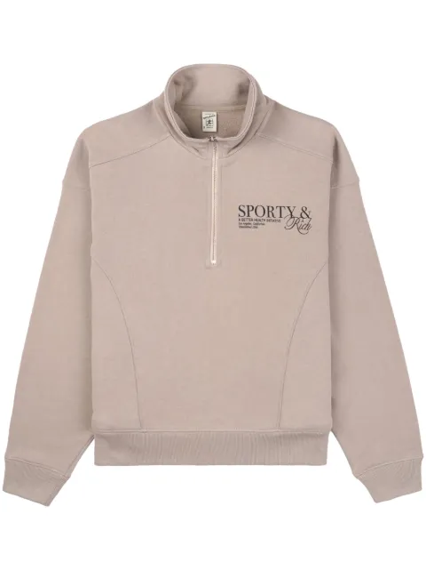 Sporty & Rich SR Initiative cotton sweatshirt