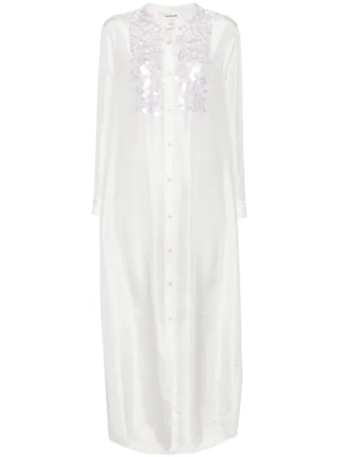 P.A.R.O.S.H. paillette-embellished shirt dress