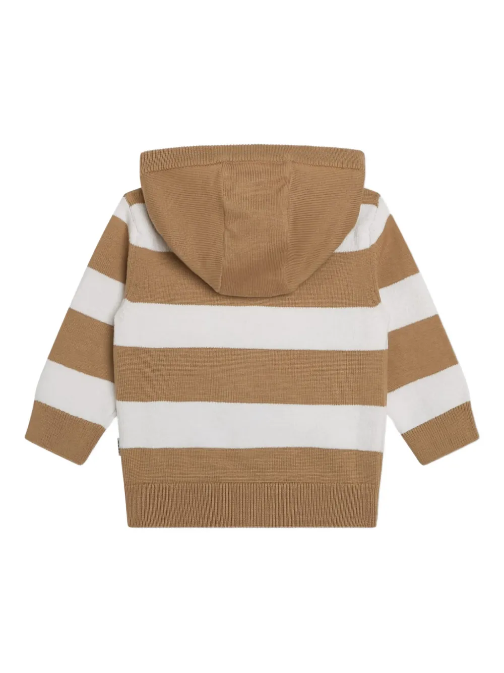 BOSS Kidswear Gestreepte trui met capuchon Blauw
