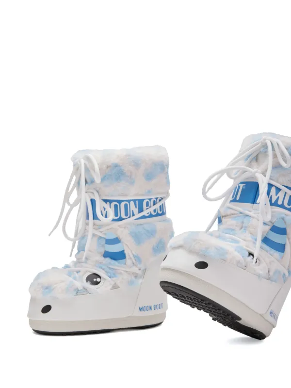 Moon Boot Kids Icon Yeti スノーブーツ | ホワイト | FARFETCH JP