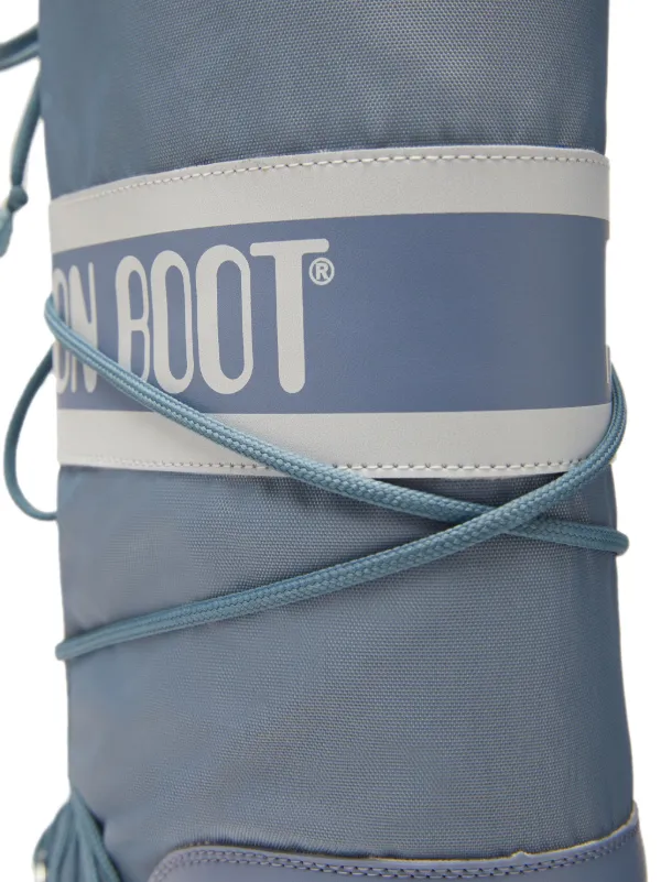Moon Boot Icon logo-print Boots | Grey | FARFETCH