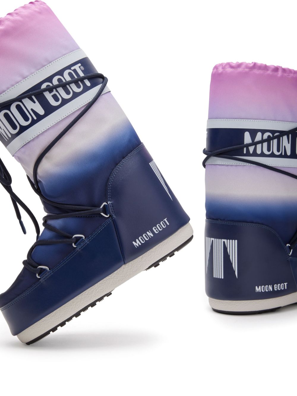 Shop Moon Boot Icon Gradient-effect Boots In Blue