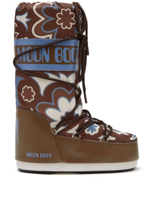 Moon Boot Icon floral-print boots Men