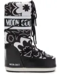 Moon Boot Icon floral-print boots - Black