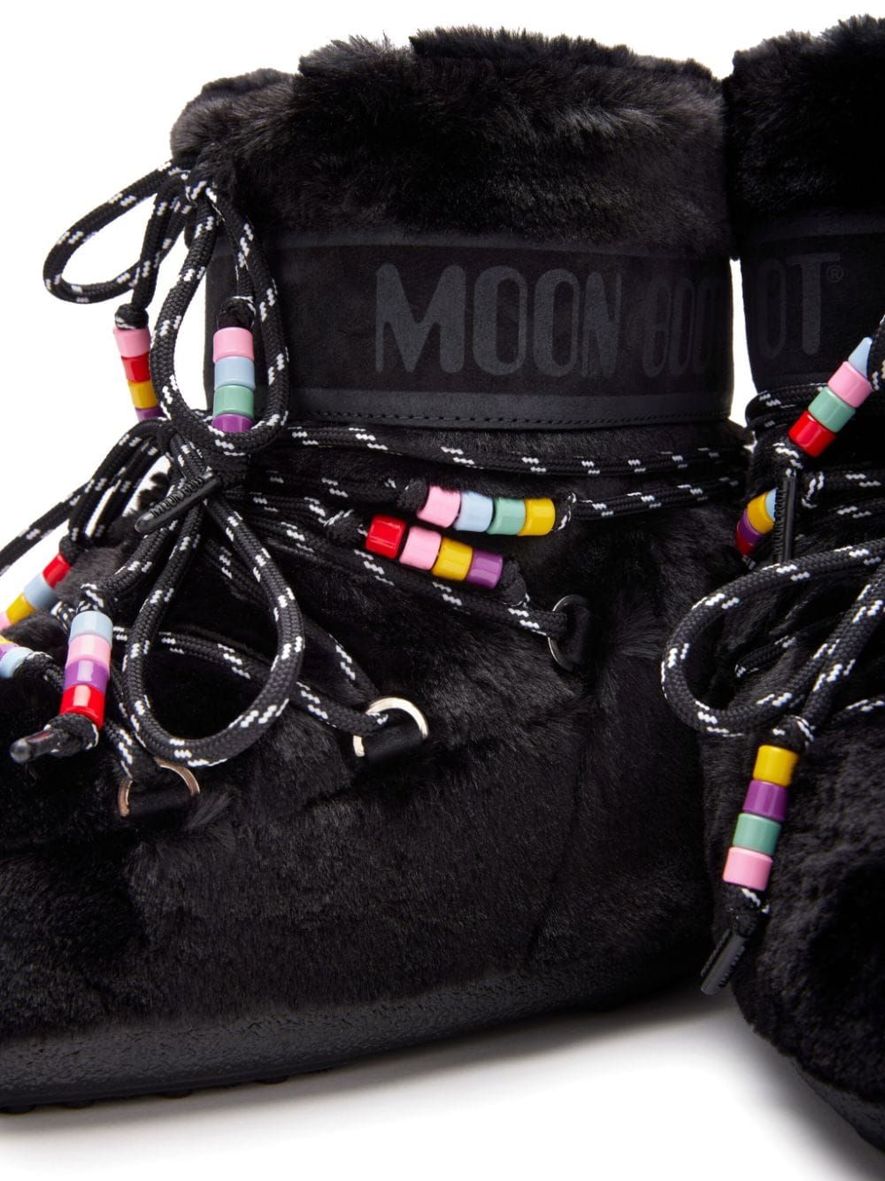 Shop Moon Boot Icon Bead-detailing Boots In Schwarz