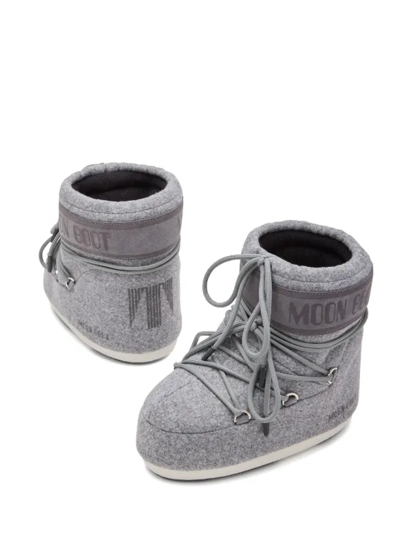 スリッポン MOON BOOT Mb Park Sneakers - Moon Boot - Synthetic - Grey PARK SOFT GREY NYLON SNEAKERS | Moon Boot®
