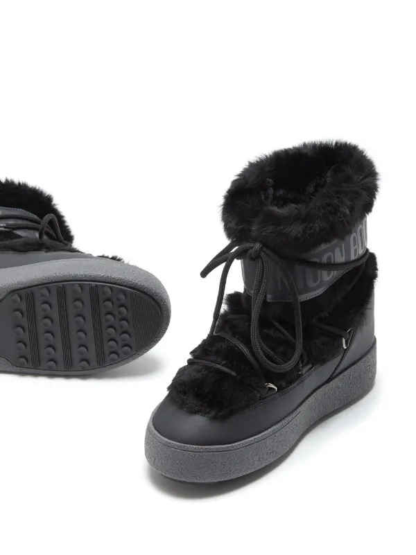 Moon Boot MB Track lace-up Boots | Black | FARFETCH