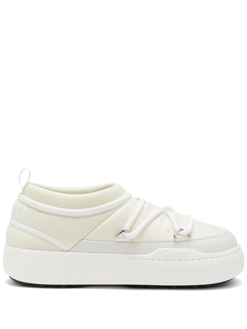 Shop Moon Boot Park Icon Logo-print Sneakers In Neutrals