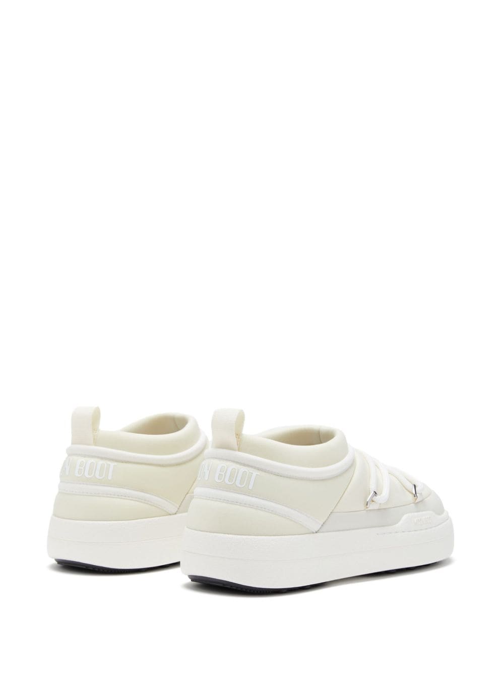 Shop Moon Boot Park Icon Logo-print Sneakers In Neutrals