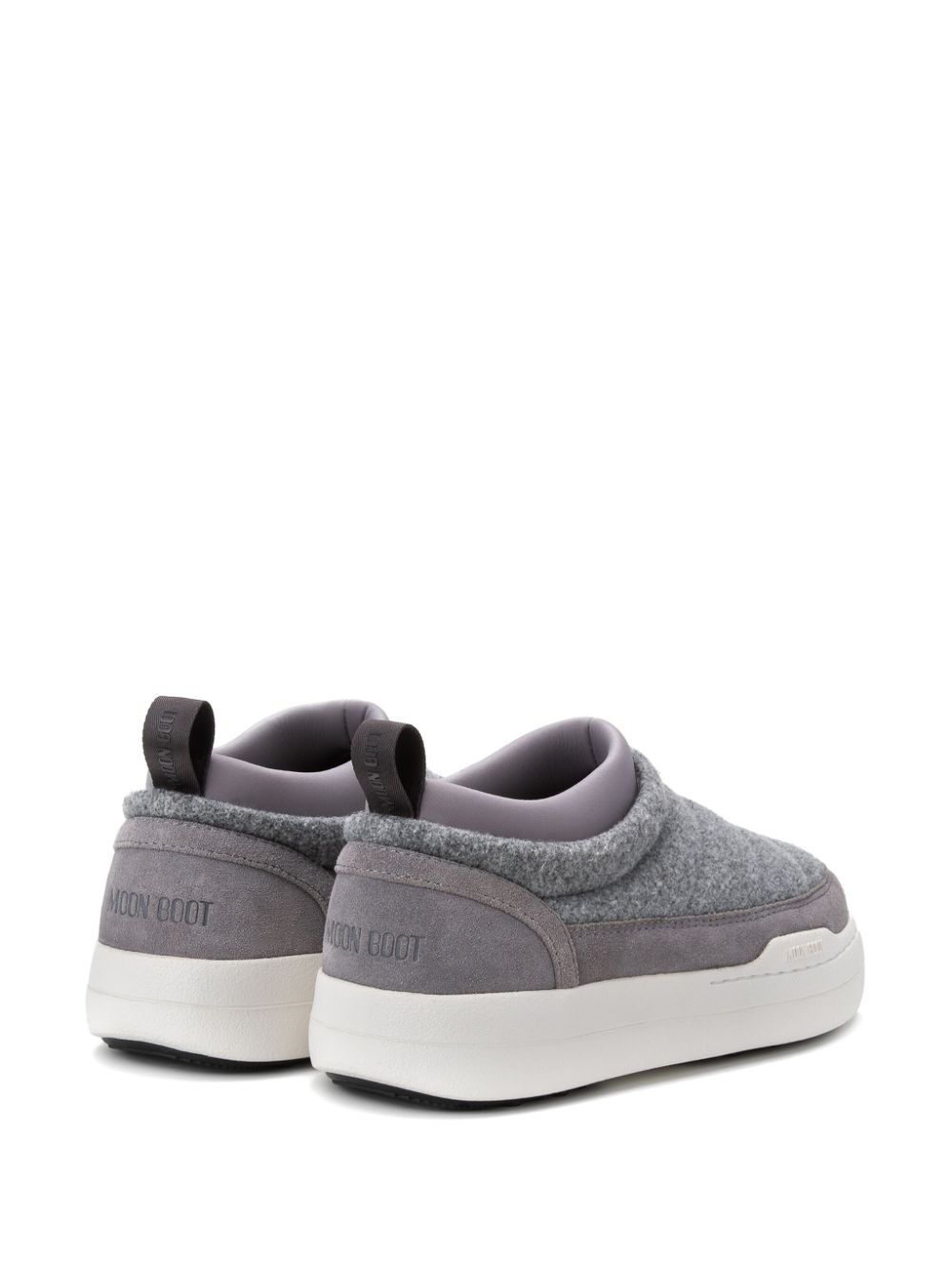 Shop Moon Boot Park Logo-print Sneakers In Grey