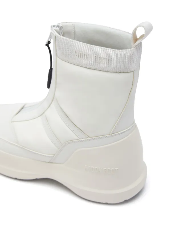 Moon Boot Luna logo-print Boots | White | FARFETCH