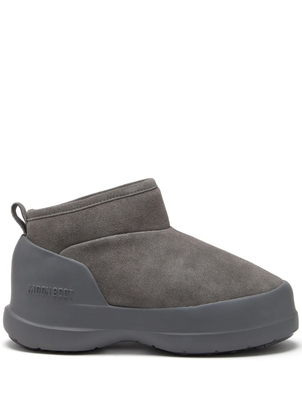 Shop Moon Boot Luna Logo-print Boots In Grey