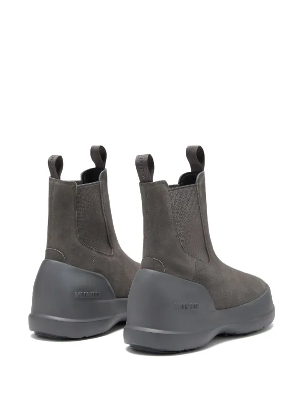 (取寄) レディース ルナ チェルシー ブーツ MOON BOOTS women Luna Chelsea Boots (For Women)  Anthracite Moon Boot Luna ブーツ | グレー | FARFETCH JP
