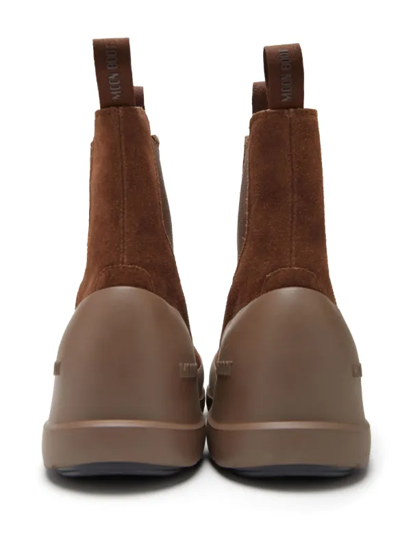 Moon Boot Luna logo-print Boots | Brown | FARFETCH