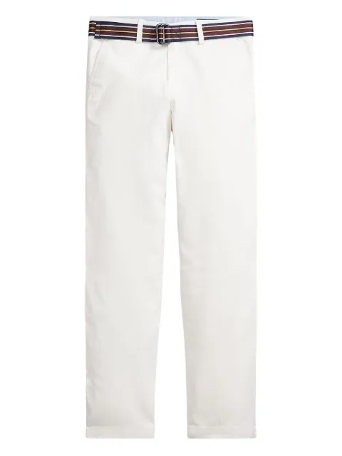 POLO RALPH LAUREN KIDS belted cotton trousers