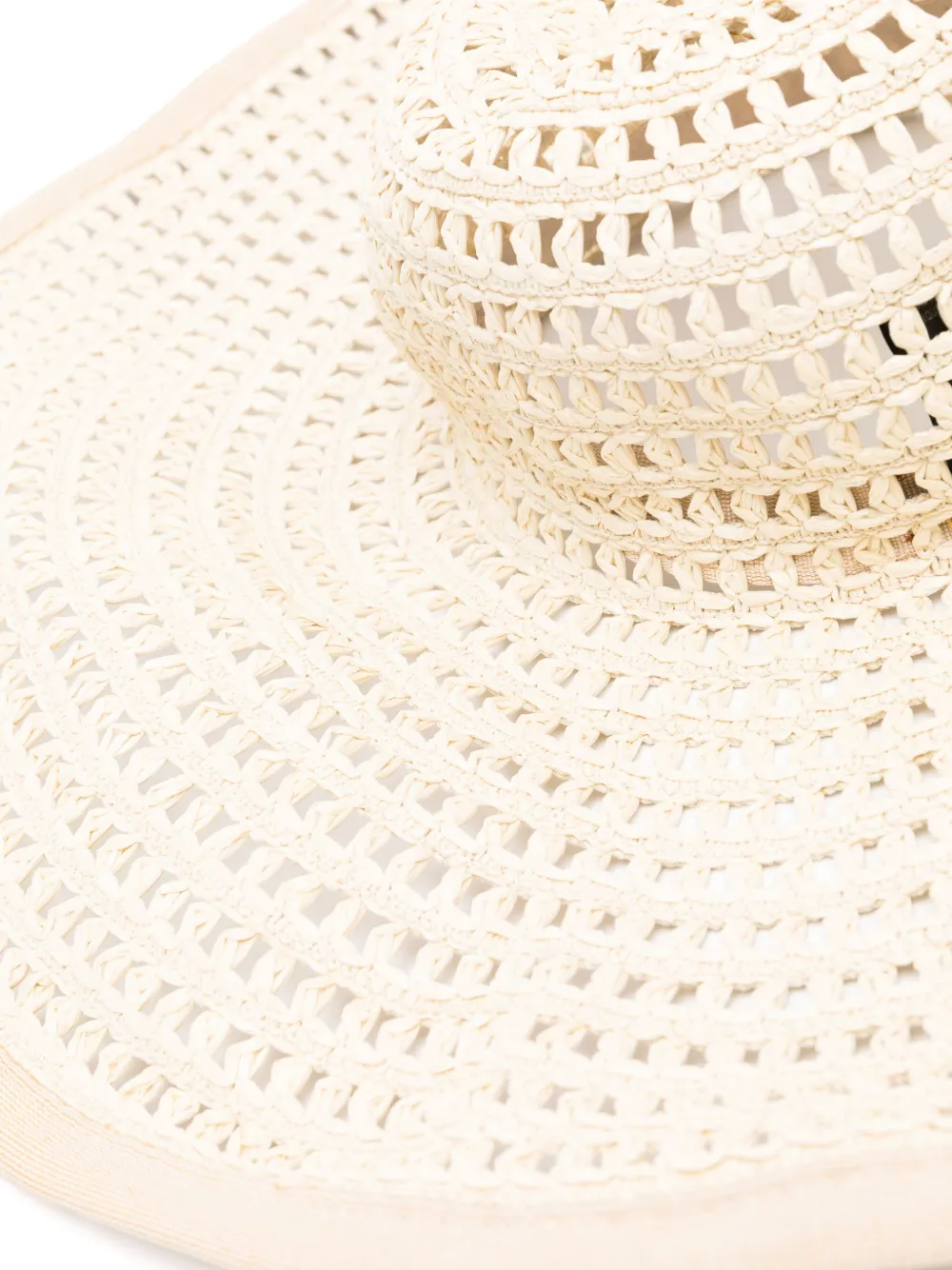 Missoni Geweven zonnehoed met sjaal detail - Beige