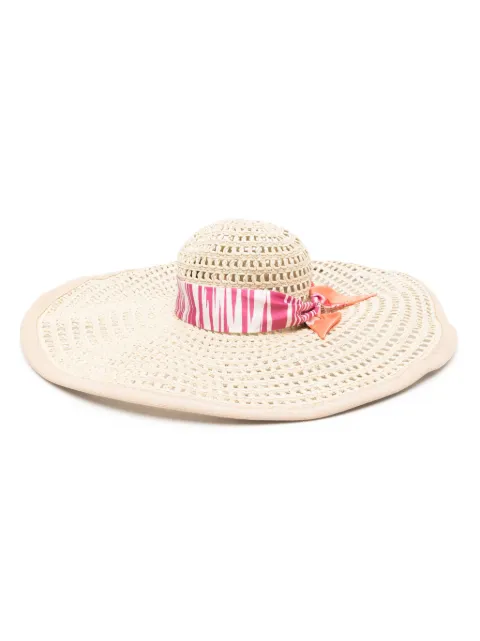 Missoni scarf-detail interwoven sun hat