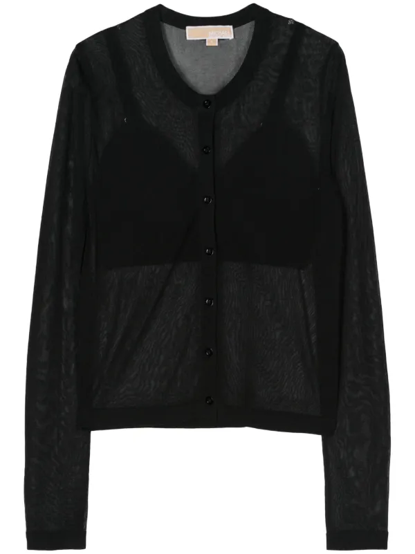 Michael kors black cardigan discount