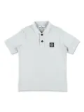 Stone Island Junior cotton-blend jersey polo shirt - Grey