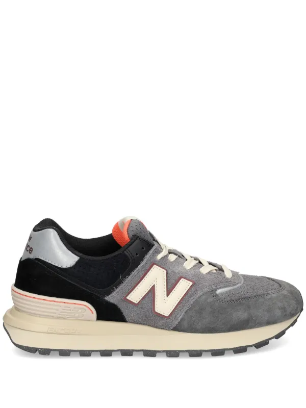 New Balance 574 Panelled lace-up Sneakers Grey FARFETCH IN