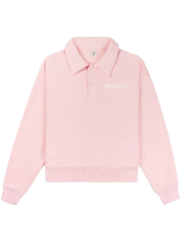 スウェット・トレーナー Sporty & Rich Rizzoli Logo Crop Sweatshirt CR674HY Rizzoli Cropped Crewneck - Hydrangea – Sporty & Rich