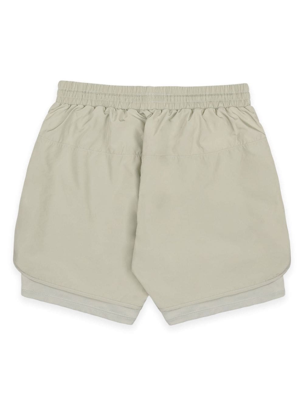 Shop Sporty And Rich Sr Runner Drawstring Track Shorts In Neutrals