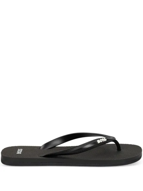 BOSS logo-embossed flip-flops